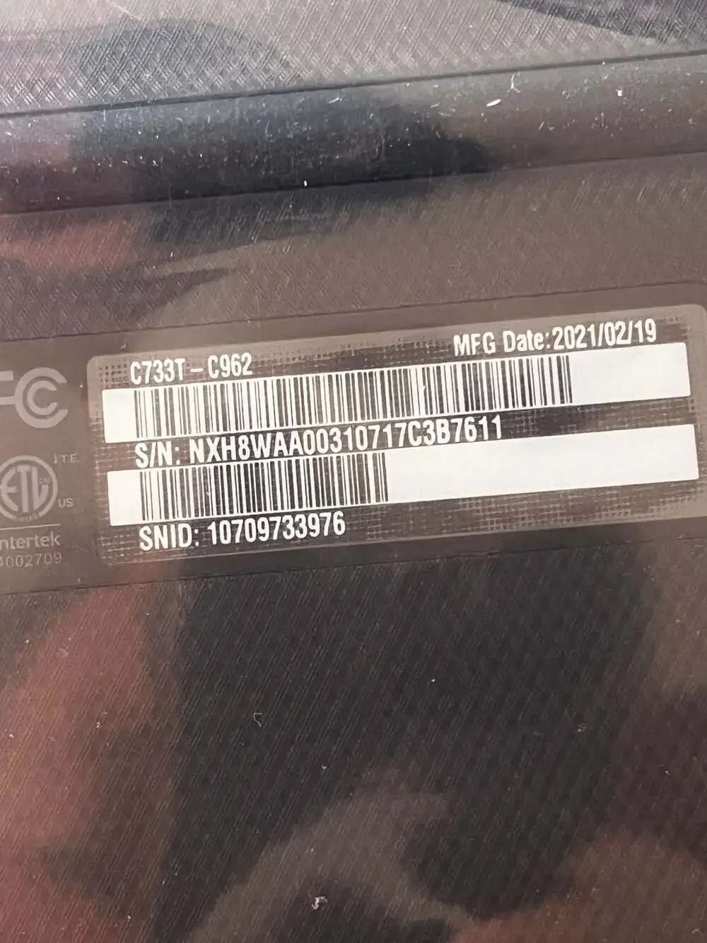 Acer NX.H8VAA.002 Chromebook - touchscreen